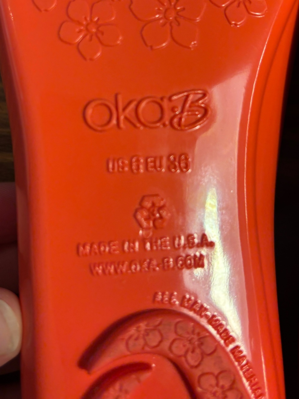Oka-B Coral Ballet Flats | Made in USA | Women’s Size 6 - Picture 3 of 8